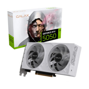 VGA(การ์ดจอ) GALAX GEFORCE RTX 5050 1-CLICK OC WHITE - 8GB GDDR6 (3Y)